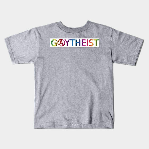 Gay Atheist Kids T-Shirt by WFLAtheism